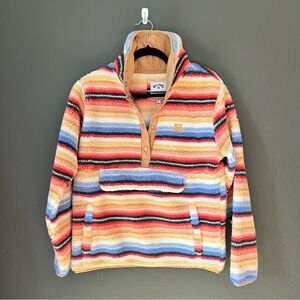 Billabong Sherpa Multicolor Striped Sweater
